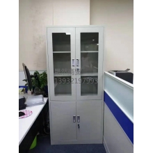 高低對開玻璃文件柜