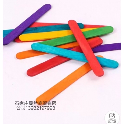 雪糕棍彩色，木色（50支/包）